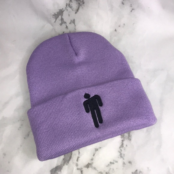 NEW Billie Eilish purple merch beanie - Picture 2 of 3